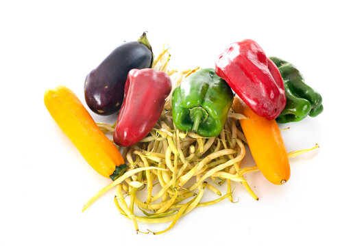 summer vegetables in studio