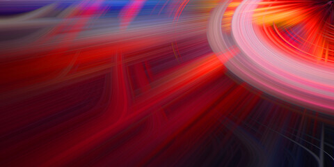 Dynamic light trail background with explosive energy and vibrant streaks of red orange and pink colors in circular motion effect. © Mdmohidulislam