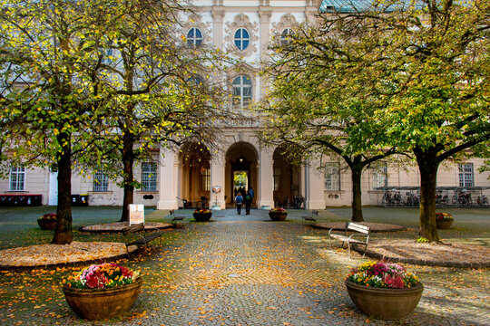Inner Courtyard of Mirabell Palace in Salzburg - Austria