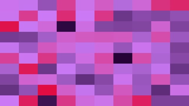 Abstract geometric pixelated pattern in shades of pink and purple ideal for modern design concepts and digital artworks