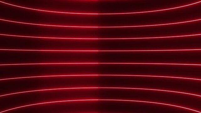 Red Neon Lines Abstract Background Looping Animation 4 K Ultra H D Glowing Energy Technology