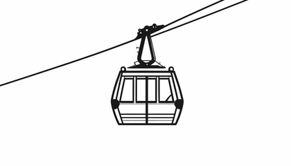 Cable Car Transport Vehicle Aerial Lift. © abang