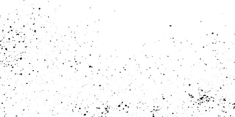 Black particles splattered on white grunge background vector illustration for creative design projects and artistic overlays © Namira