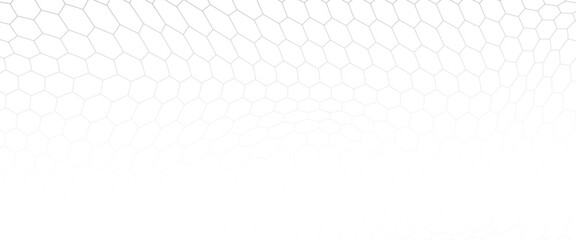 Fishing or soccer net. Repeated hexagon pattern. Black wired mesh texture isolated on white background. Metallic or fabric fence, cage or lattice structure. Vector graphic Illustration. © suprikacenhk