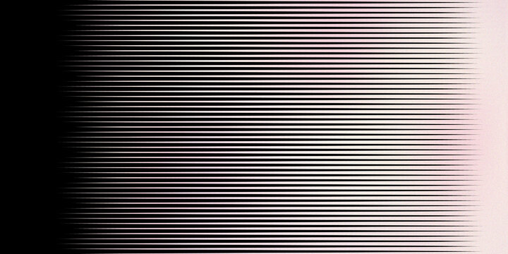 Horizontal parallel lines gradient background with black fading into white smooth transition texture for modern graphic design.