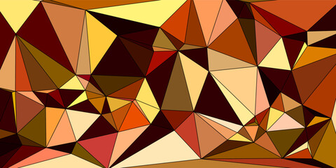 Fototapeta premium Modern background design with abstract red gradient low poly triangle pattern.