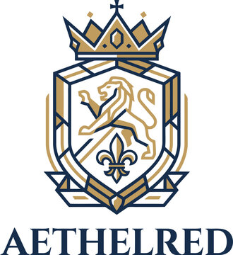 heraldic shield with wings