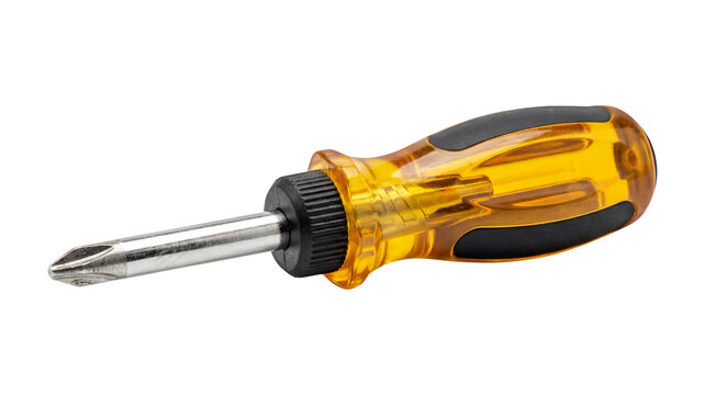 Compact Phillips Head Screwdriver Isolated on Transparent Background