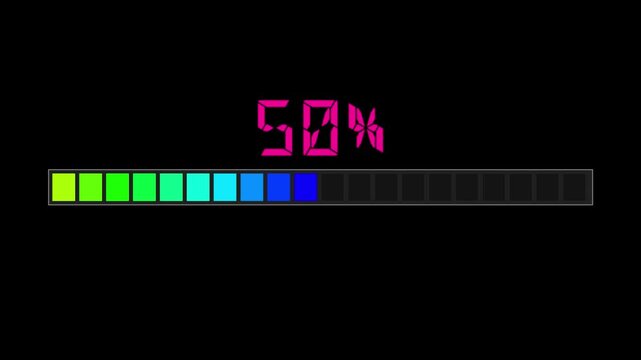 progress bar with percentage from 0 to 100 showing transferring funds text and transaction successful message