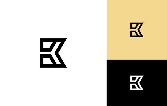 Letters K or KB Monogram. Letters K or KB Monogram Logo Design,  Modern Initial Letter mark Branding.