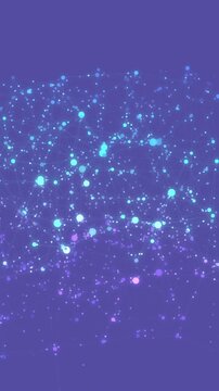 synaptic connections in neural pathways over rotating blue backdrop features intricate net VERTICAL LAYOUT