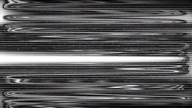 Black white digital glitch vhs static noise texture signal interference distortion wavy lines