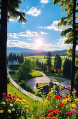 Obraz premium BEAUTIFULL LANDSCAPE SERENE OF NATURE