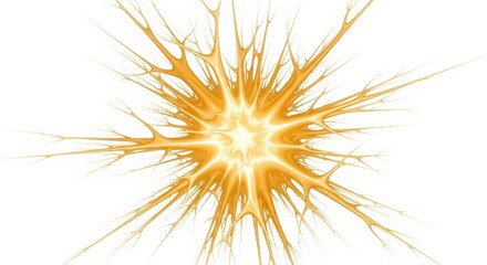 Fototapeta premium Vibrant orange explosion light effect