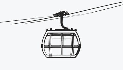Cable Car Gondola Lift Transportation Vehicle. © adek