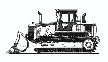Bulldozer Construction Equipment Heavy Machinery. © adek