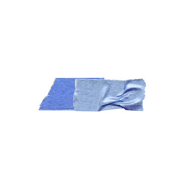 Blue Washi Tape Piece with Torn Edges