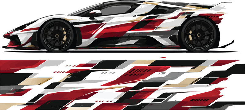 Sports Car Racing Stripes Design.