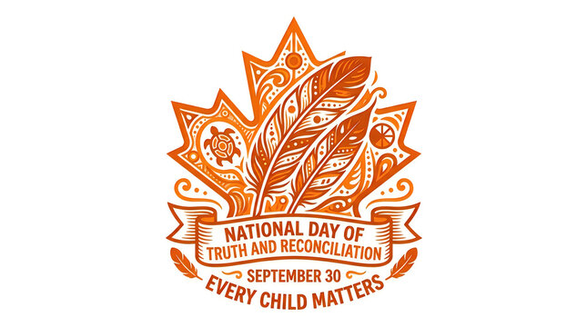 National day of truth and reconciliation maple leaf symbol