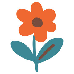 Fototapeta premium Flower Decoration Illustration Icon