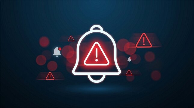Corporate man handling emergency alert notification on mobile phone, concept of warning message, cyber threat monitoring, digital security breach, urgent system error new systam concept
