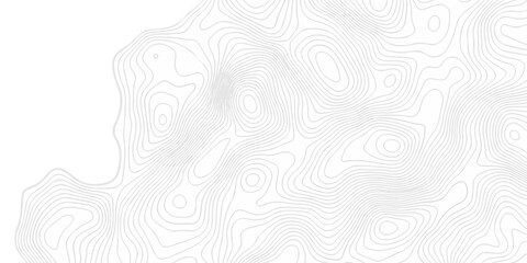 Topographic seamless map pattern with contour lines. Abstract geographic elevation design, lines sea map modern white background. © coal digger