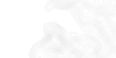Topographic seamless map pattern with contour lines. Abstract geographic elevation design, lines sea map modern white background. © coal digger