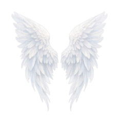 Naklejka premium PNG Elegant white angel wings illustration.