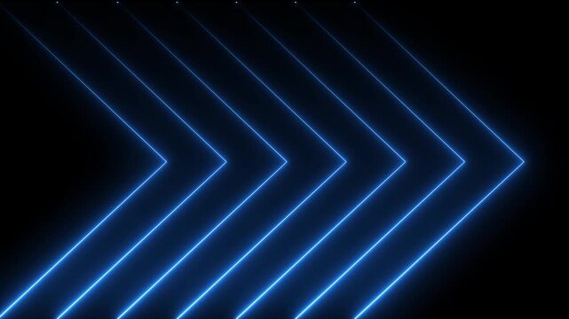 A neon line icon features sleek, glowing lines in vibrant colors like blue, often with a slight glow effect.