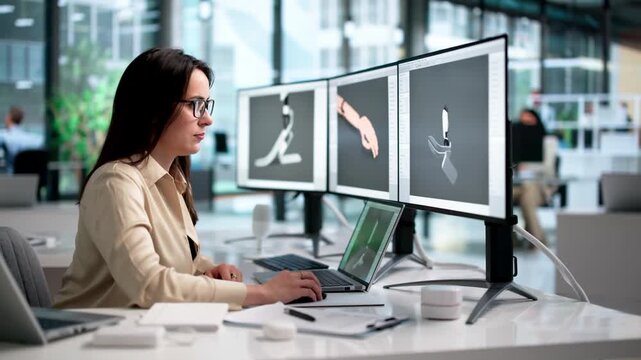 Woman Designs 3D Biomedical Model Of Human Leg