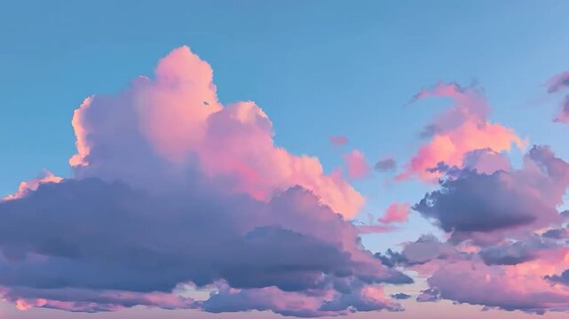 Vibrant pink and purple clouds fill the sky during a beautiful sunset