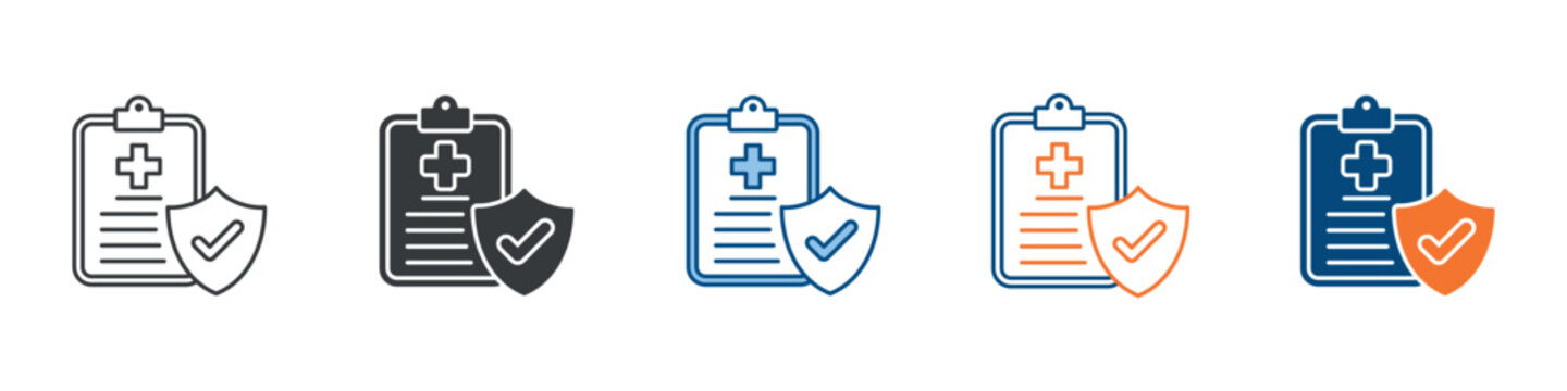 Coverage Icon Set Multiple Style Collection