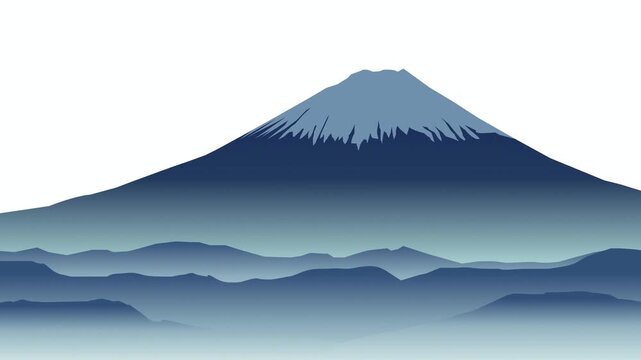 Mount Fuji View Over Mist 4K