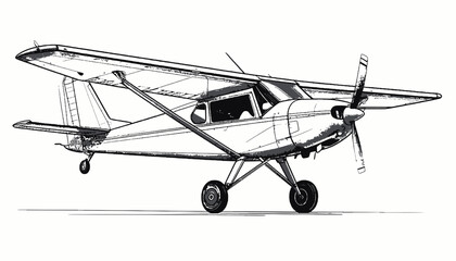 Small Single Engine Airplane Vehicle. © uci