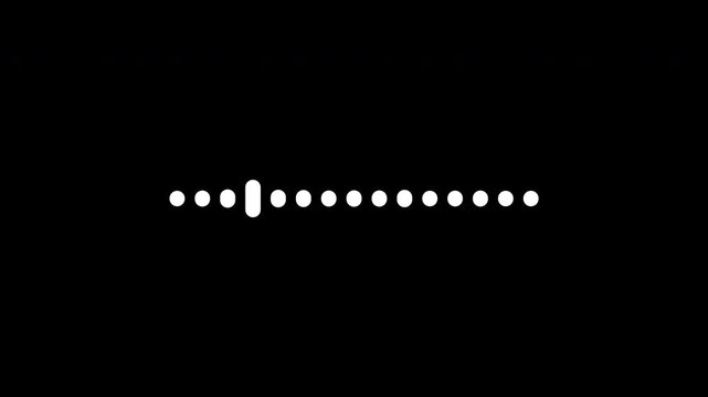 Seamless Loop Animation of a Digital Audio Spectrum Wave. Full HD. 4K