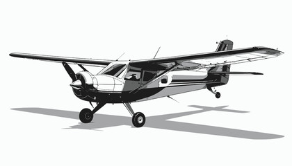 Small Single Engine Airplane Vehicle. © Asus