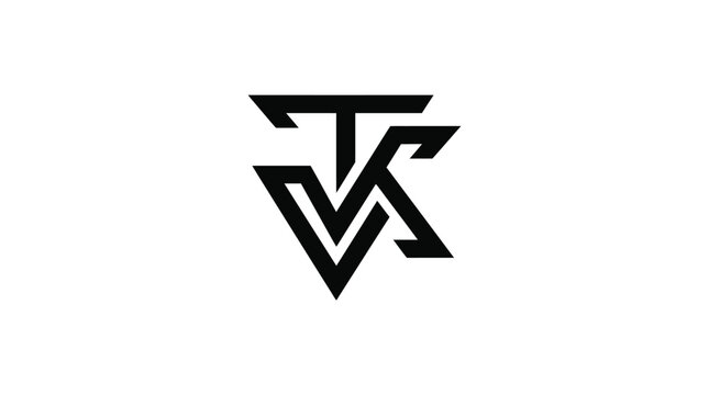 Black and white logo symbol.