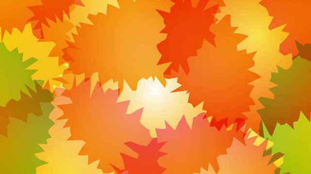 Abstract Autumn Leaves Overlay Effect 4K