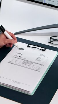 Woman Carefully Redacts Sensitive Information In Document