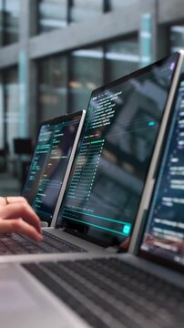 Software Developer Working On Cloud-based Coding Projects