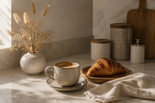 Minimal coffee brewing scenes featuring specialty equipment, cozy kitchens and artisan espresso for a modern lifestyle.