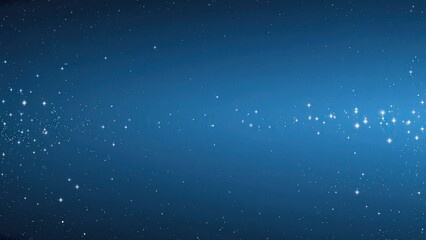 Fototapeta premium Dark blue gradient with floating light particles