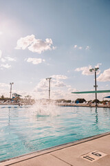 diving board at the public pool © Cavan