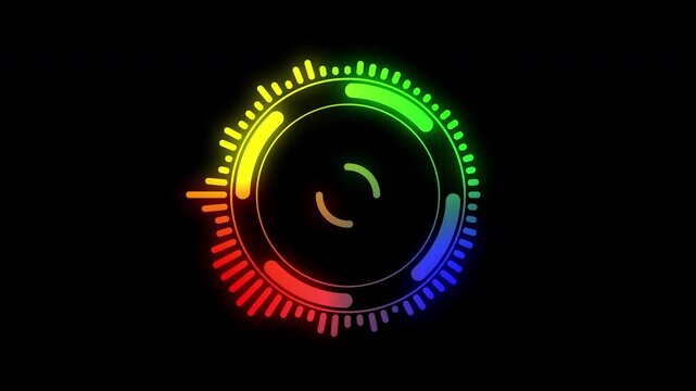 animated audio spectrum on transparent background, Use for music-themed projects, live performances, or as a vibrant overlay.