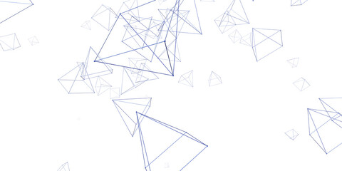 Fototapeta premium Abstract digital background of points and lines. Glowing black plexus. Big data. Network or connection. Abstract technology science background.