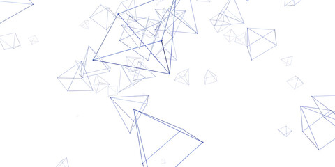 Fototapeta premium Abstract digital background of points and lines. Glowing black plexus. Big data. Network or connection. Abstract technology science background.