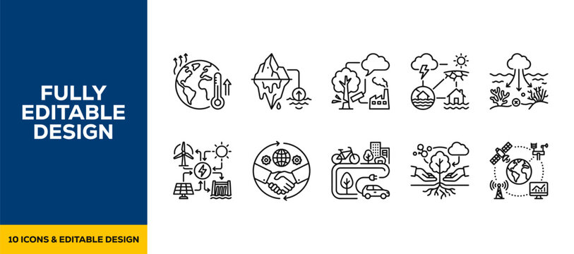 winter weather climate and cold storm warning for seasonal nature environment and freeze alert flat vector illustration icon bundle set high resolution