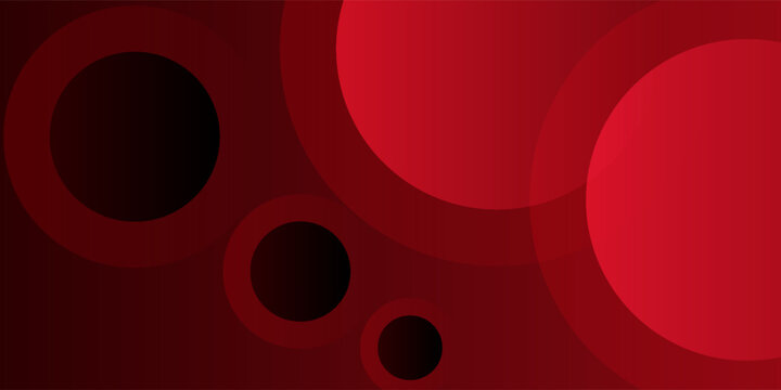 Abstract red background with circles.  Applicable for gift card, Poster on wall poster template, EPS 10