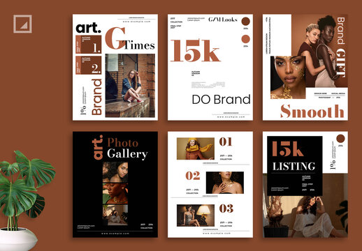 Social Media Post Template Layout
