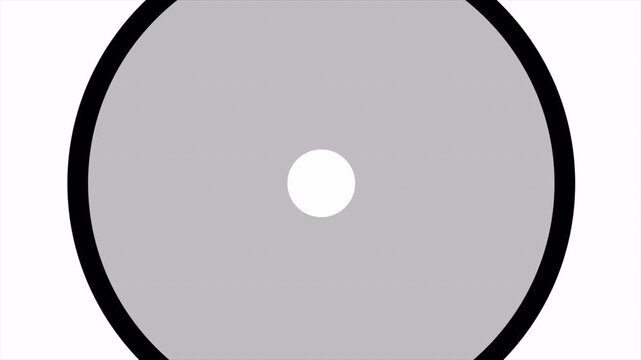 Flat circle transition animation, concentric ring wipe effect, minimal geometric reveal, smooth radial scene change, abstract circular mask transition, modern design motion graphic